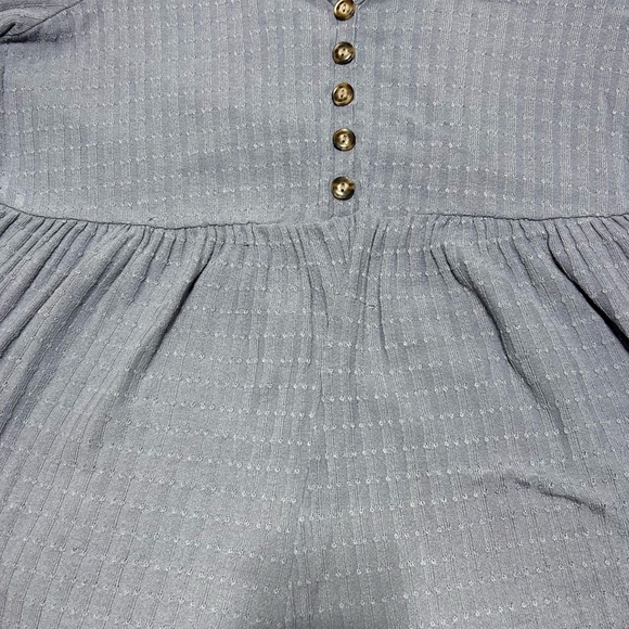 In Every Story - 1x -24” pit to pit blue long sleeve top-waffle like fabric - - Picture 2 of 9